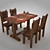 Rustic Charm: Country-style Furniture 3D model small image 1