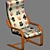 Japanese Zen Lounge Chair 3D model small image 1