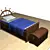 Marine Inspired Bed & Chest 3D model small image 1