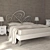 Elegant Italian BOVA Bed 3D model small image 1