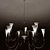 Kolarz Chandelier: White Chrome H120 D90 3D model small image 1