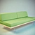 Modern Daybed: Versatile and Stylish 3D model small image 1