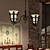 Italian Wrought Chandelier with Dual Shades 3D model small image 1