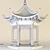 Beautiful Chinese Pergola-Only Model 3D model small image 1