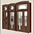 Title: Art Nouveau-Inspired DIY Door 3D model small image 1