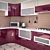 Sleek Kitchen: Modern Elegance 3D model small image 1