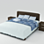 Title: Customizable Bed with Bedside 3D model small image 1