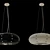 Elegant Riccio Pendant Light 3D model small image 1