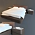 Sleek Italian Bedroom Set 3D model small image 1