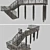 Title: Handcrafted Iron Staircase 3D model small image 1