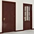 Modern Intermittent Middle Doors 3D model small image 1