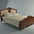 Elegant Classic Bed 3D model small image 1