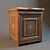 Indian-inspired Bedside Cabinet 3D model small image 1