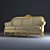 Elegant Othello Sofa 3D model small image 1