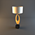 Mayan Gold Rockefeller Lamp - Porta Romana 3D model small image 1