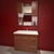 Title: Orka Saros 100 Abanoz Bathroom Cabinet 3D model small image 1