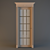 Sleek Glass Door 3D model small image 1