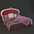 Italian Volpi Bed with V-Ray Materials 3D model small image 1