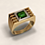 Handcrafted Timeless Ring 3D model small image 1