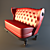Bar Sofa. Leather. Stylish Design. 3D model small image 1