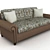 Textured Sofa: Stunning Comfort 3D model small image 1