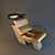 Salon Wash Chair 3D model small image 1