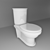 Sleek Flush: Max9 Vray Toilet 3D model small image 1