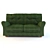 Luxury Leather Sofa - Textured 3D model small image 1