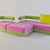 Modular 3-Piece Sofa 3D model small image 1