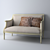 Elegant Retro Sofa 3D model small image 1