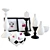 Elegant Home Accents Set 3D model small image 1