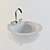 You & Me Sink: Hatria Quality 3D model small image 1