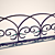 Sturdy Garden Fence - Keep Your Outdoor Space Safe and Beautiful 3D model small image 1