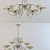 Elegant Crystal Chandelier 3D model small image 1