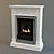 Elegant Dimplex Adelaide Marble Fireplace 3D model small image 1