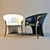 Modern Designer 2082 Calla Chair 3D model small image 1