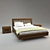 Luxury Walnut Bed - Lago di Garda 3D model small image 1