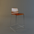 Marina Bar Stool 3D model small image 1