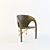 Elegant Rattan Woven Chair 3D model small image 1