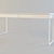 Sleek White Desk: Besto Bourse 3D model small image 1