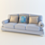 Luxury TURRI Royale Sofa 3D model small image 1