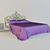 Carved Headboard Bed + Tumba 3D model small image 1