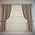  textured curtain 3D model small image 1