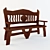 Rustic Country Bench 3D model small image 1