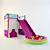 Product Title: Fun-Ride Children's Slides 3D model small image 1