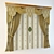 Textured Curtain 3D model small image 1