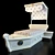 Caroti Calafuria Boat Bed 3D model small image 1