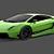 Sleek Carbon Fiber Lamborghini 3D model small image 1