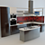 Elegant Kitchen Organizer 3D model small image 1