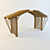 Elegant Outdoor Pergola 3D model small image 1